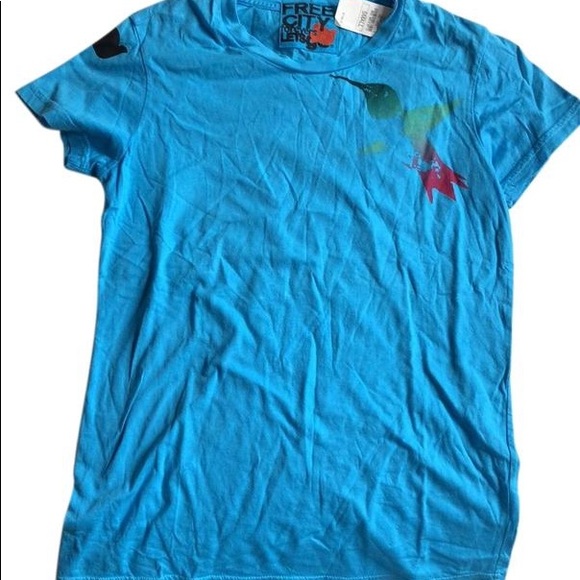freecity Tops - Free city blue t shirt